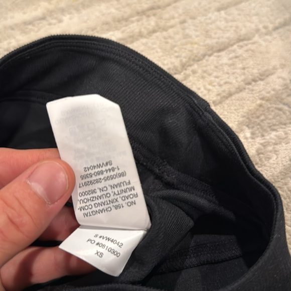 Vuori lux ribbed spilt hem bootcut pants size XS black in EUC - Picture 6 of 11